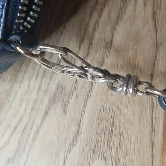 Brighton Rhapsody Sapphire 3D Flower Blue Pouch Wristlet - Picture 15 of 16